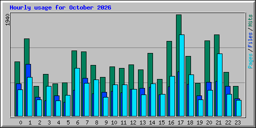 Hourly usage for October 2026
